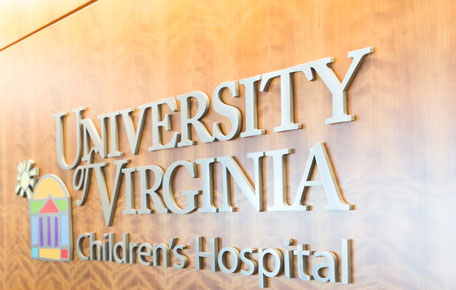 The UVA Children's sign