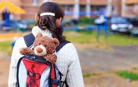 This foster child travels to her new family with a backpack and teddy bear. We create healthcare plans that will go with her, too.