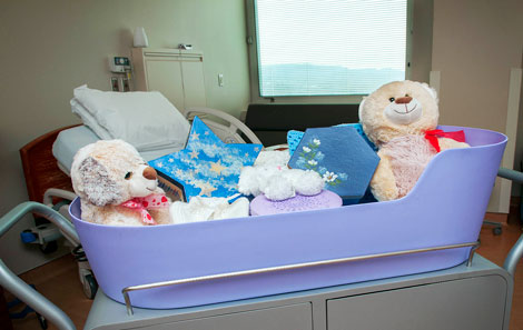The Caring Cradle at UVA Health comes stocked with memory-making kits with teddy bears, boxes and other items.
